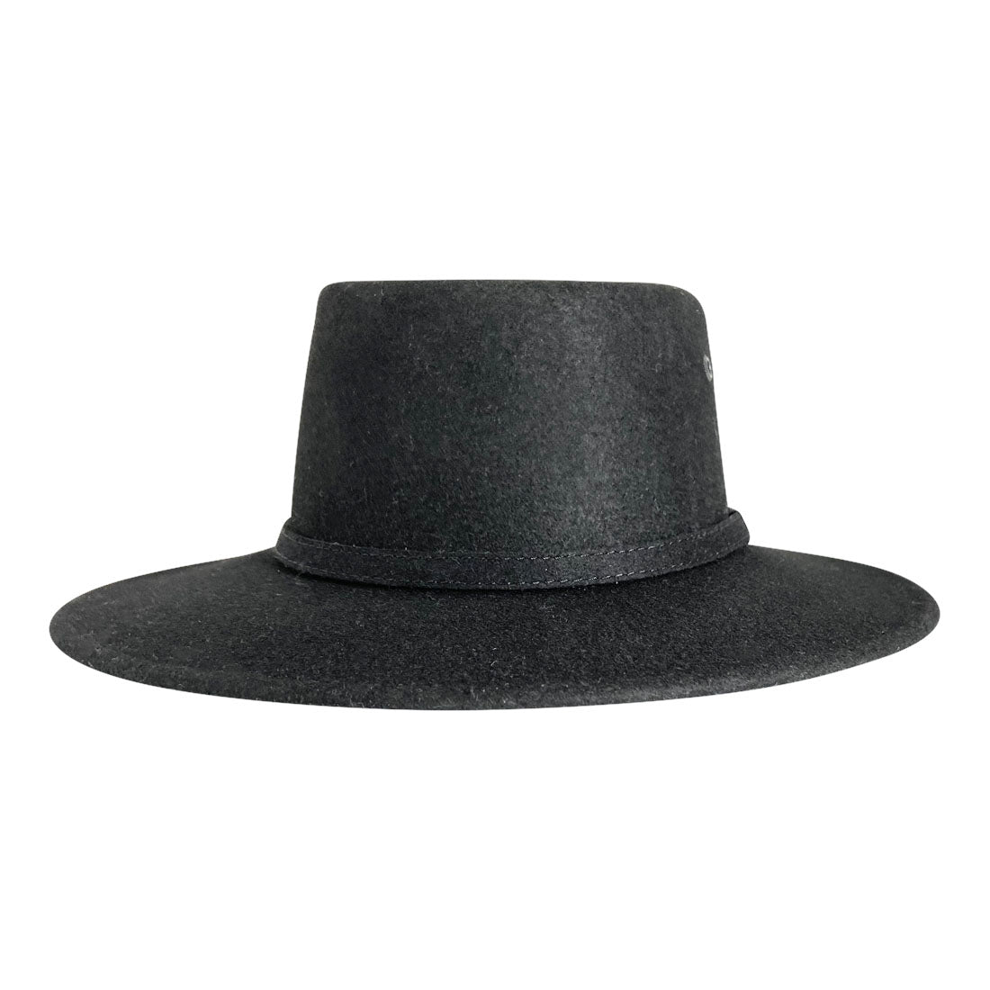 Angel Eyes Wide Brim Hat Handmade from Oaxacan Sheep's Wool - Black