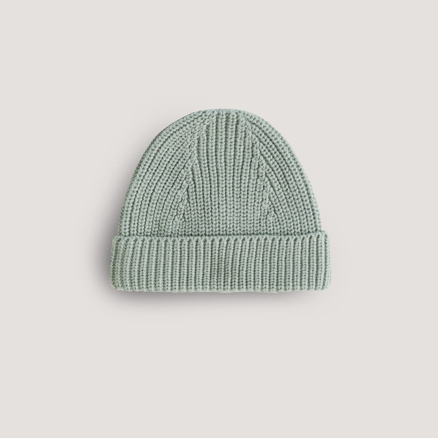 Mushie Chunky Knit Beanie | Light Mint