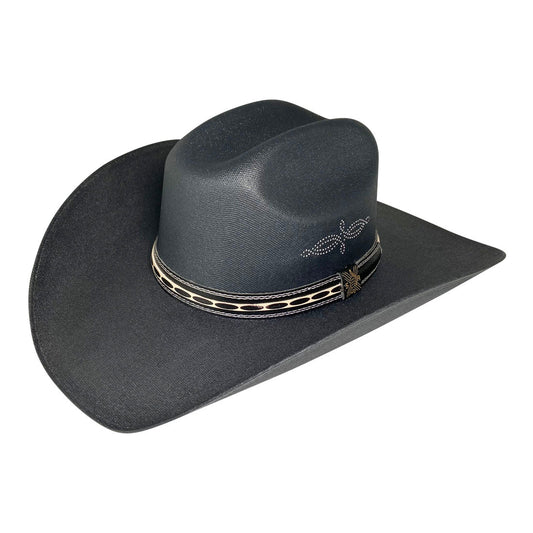 Wide Brim Cowboy Hat Handmade from 100% Oaxacan Cotton - Black