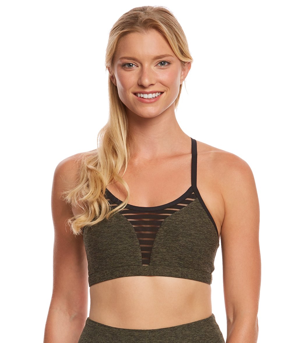 Beyond Yoga Spacedye Stacked And Sliced Racer Yoga Sports Bra