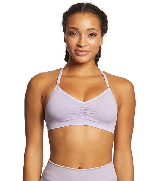 NUX Skinny Mineral Wash Seamless Yoga Sports Bra