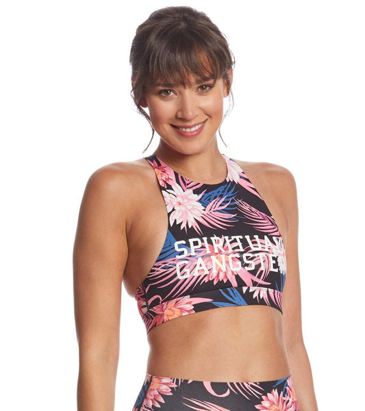 Spiritual Gangster SG Varsity High Neck Crop Bra
