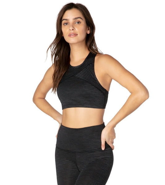 Beyond Yoga Out Of Line Racerback Yoga Sports Bra