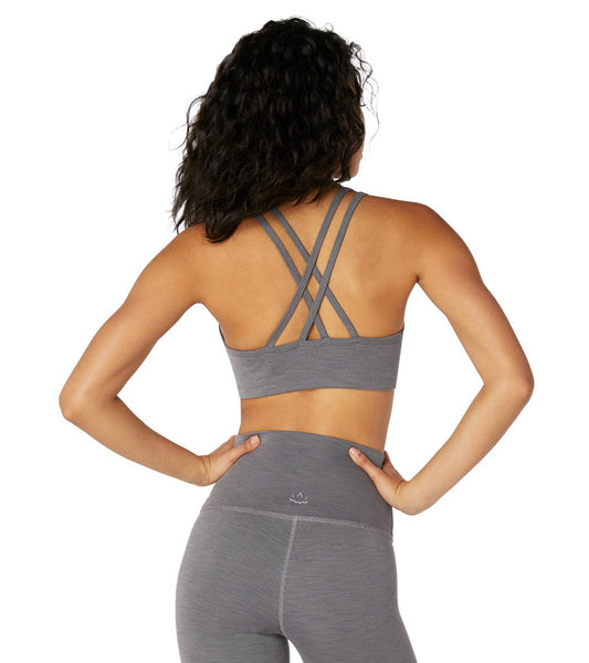 Beyond Yoga Heather Rib Yoga Sports Bra