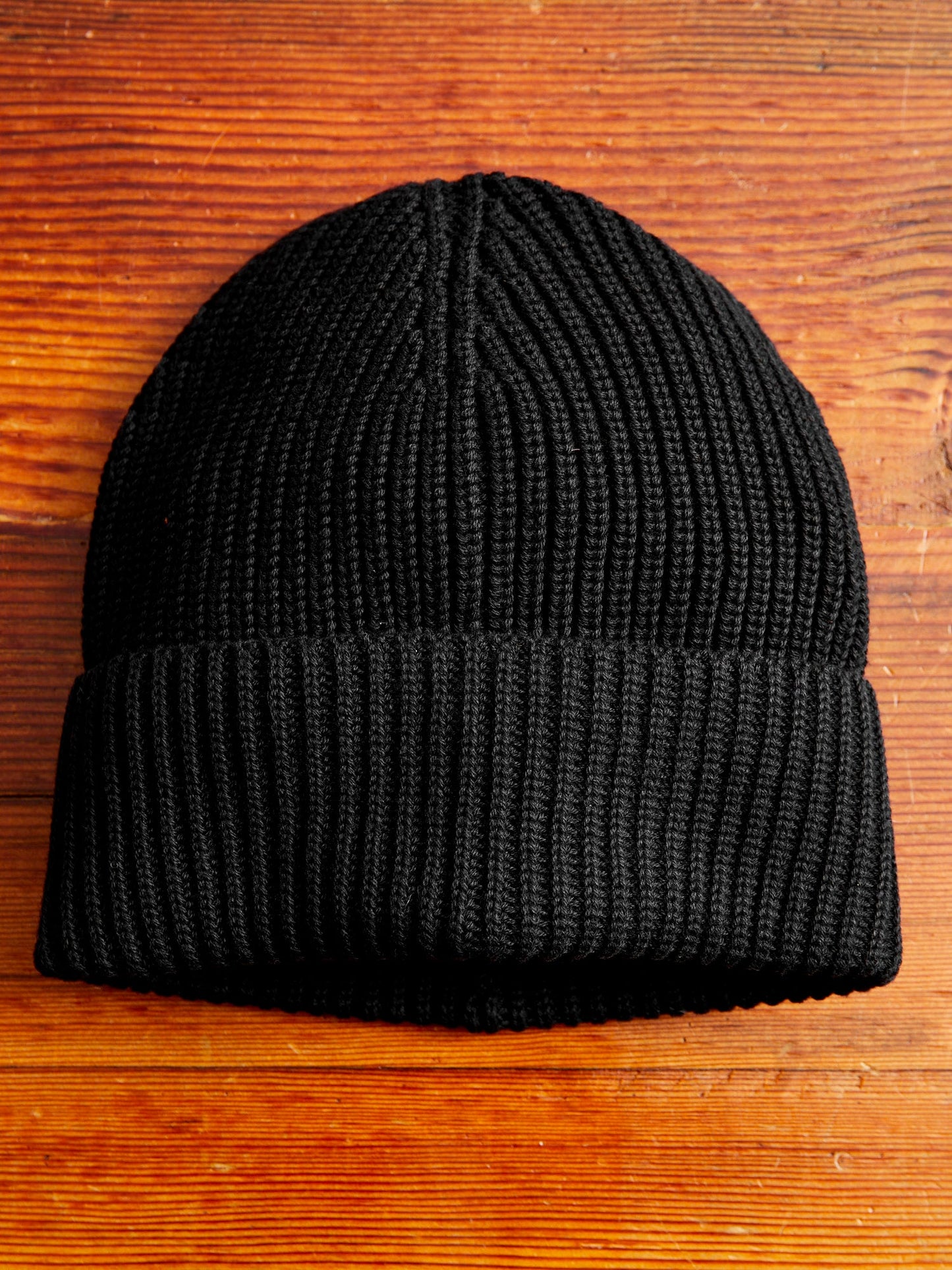 Cotton Watch Cap in Black