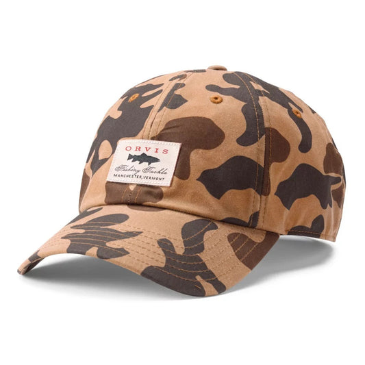 Vintage Waxed Cotton Hat- Camo