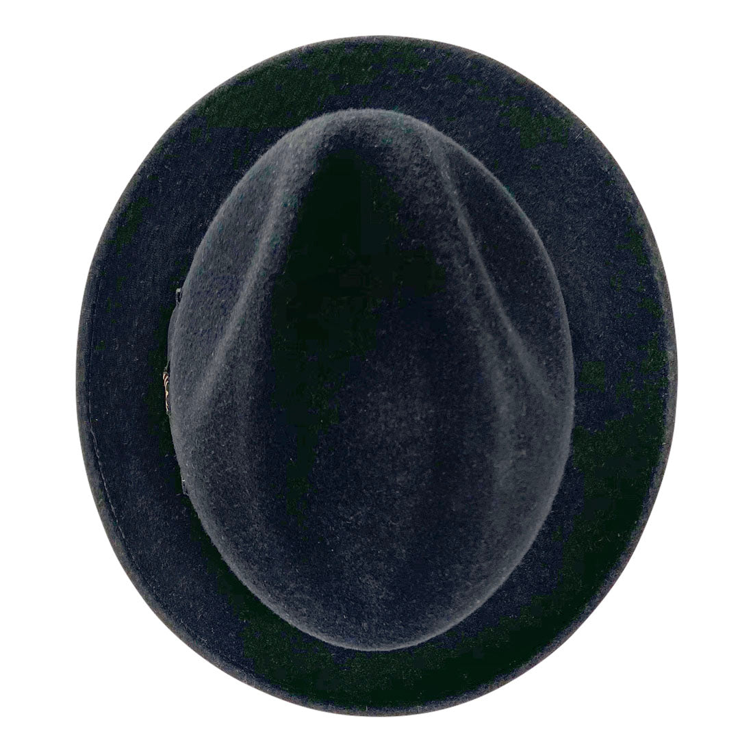 Short Brim Panama Hat Handmade from 100% Oaxacan Wool - Black