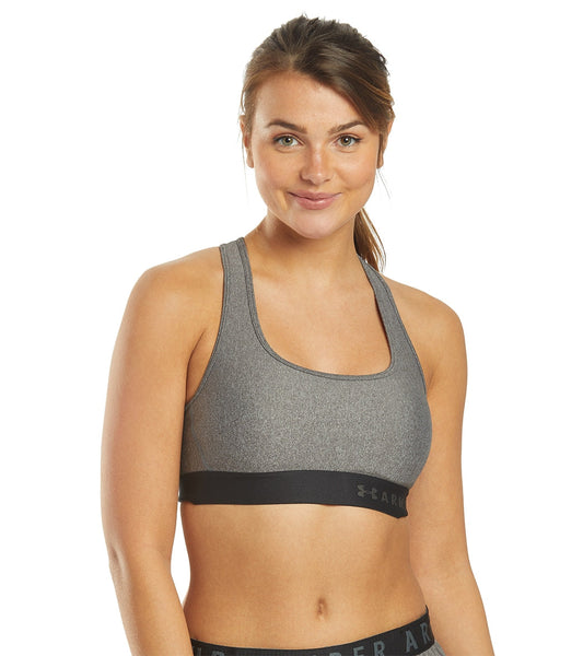 Under Armour Women's Mid Crossback Heather Sports Bra