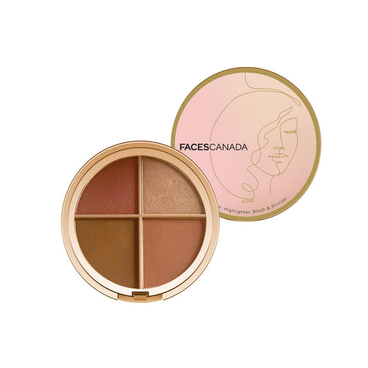 Faces Canada Second Skin 4 in 1 Face Palette - 14. 5 gms