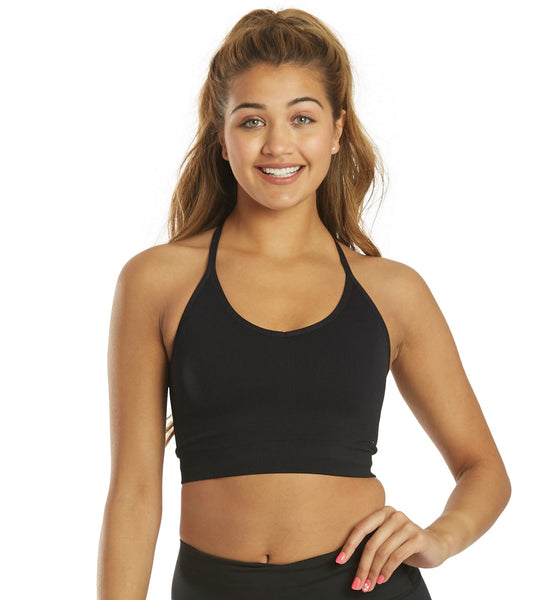 Spiritual Gangster Icon T-Back Sports Bra Black