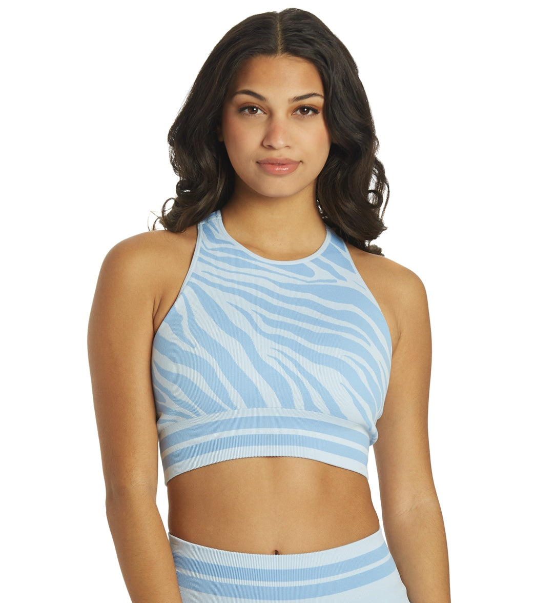Spiritual Gangster High Neck Jacquard Bra