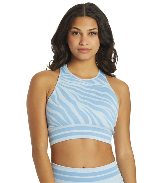 Spiritual Gangster High Neck Jacquard Bra