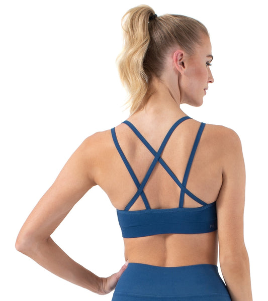 NUX Levitate Seamless Yoga Sports Bra Lazuli