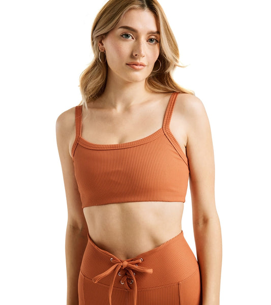 Year of Ours Ribbed Bralette 2.0 Terracota