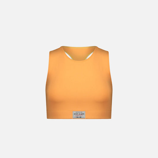 Adam Selman Racer Crop Top - Mango