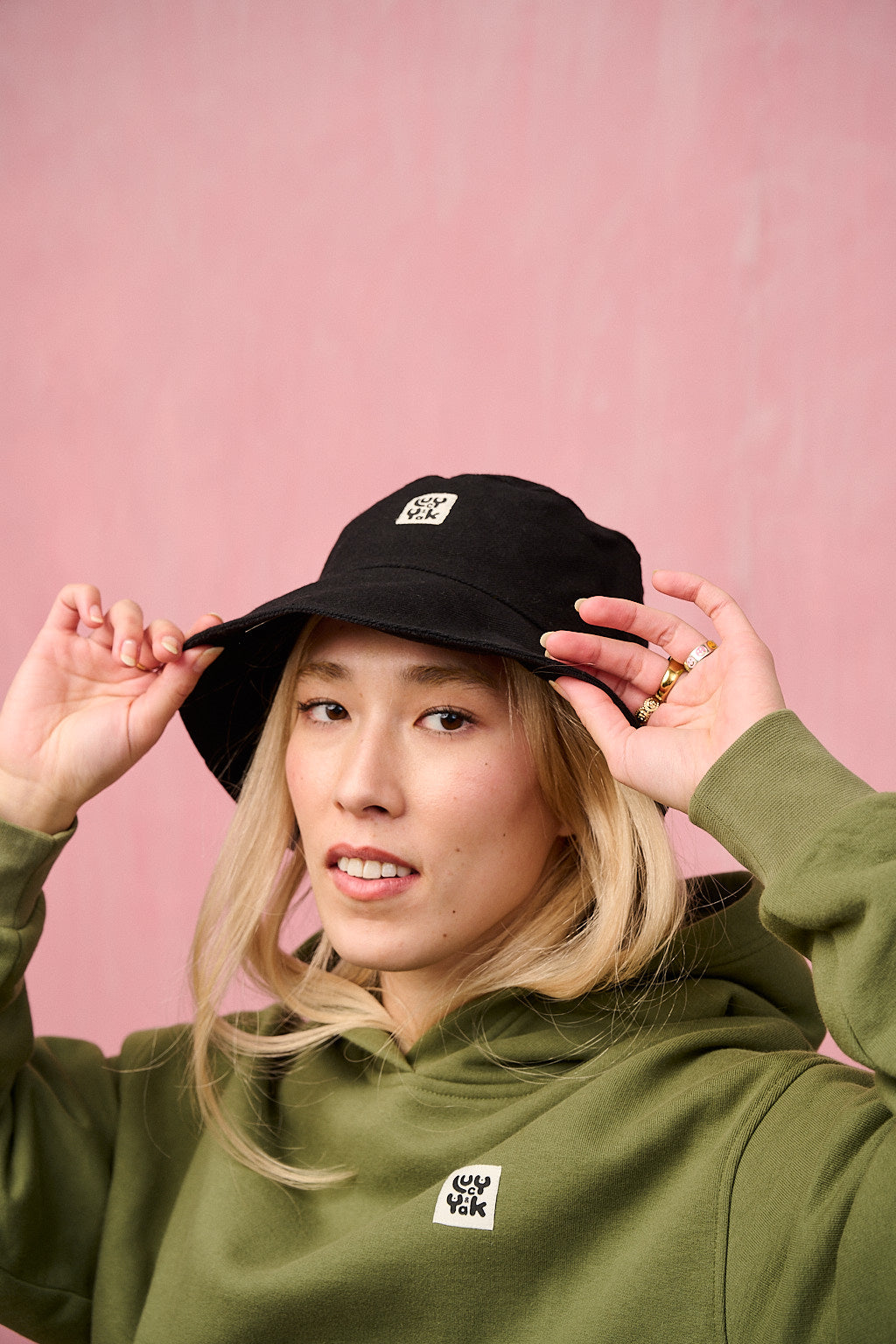 Travis Hat: DEADSTOCK FABRIC - Black