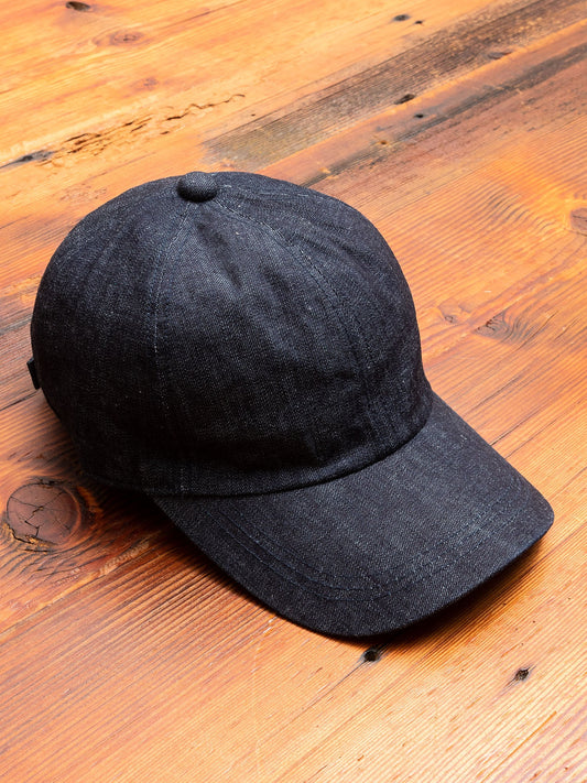 6209 Denim Baseball Cap in Indigo Blue