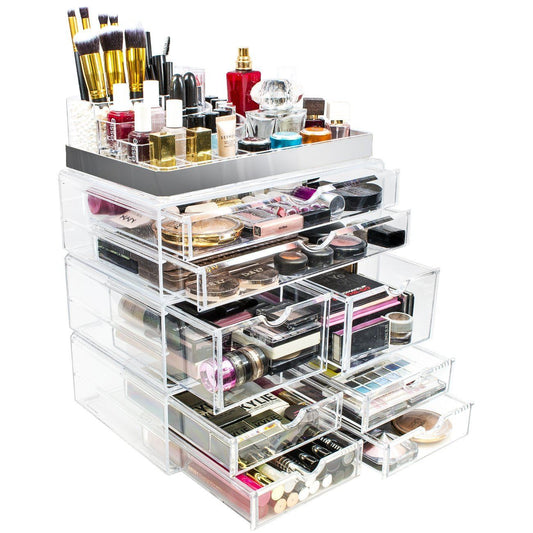 Silver Trim 8 Drawer Set - sorbusbeauty