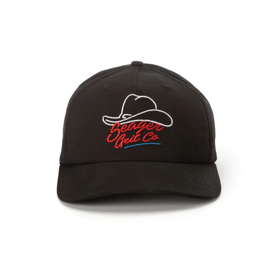Troubadour Snapback Hat- Black