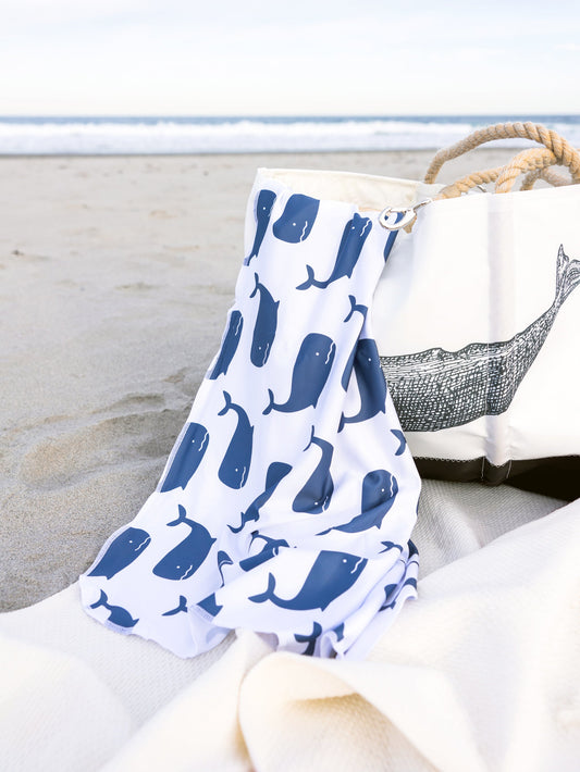 Whale Hooded UPF 50+ Sunscreen Towel