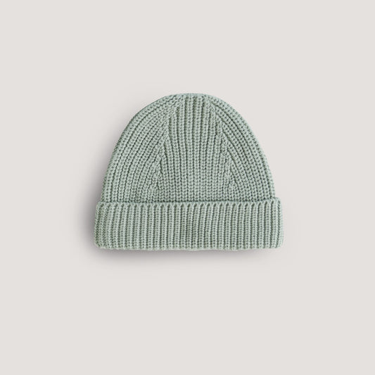 Mushie Chunky Knit Beanie | Light Mint