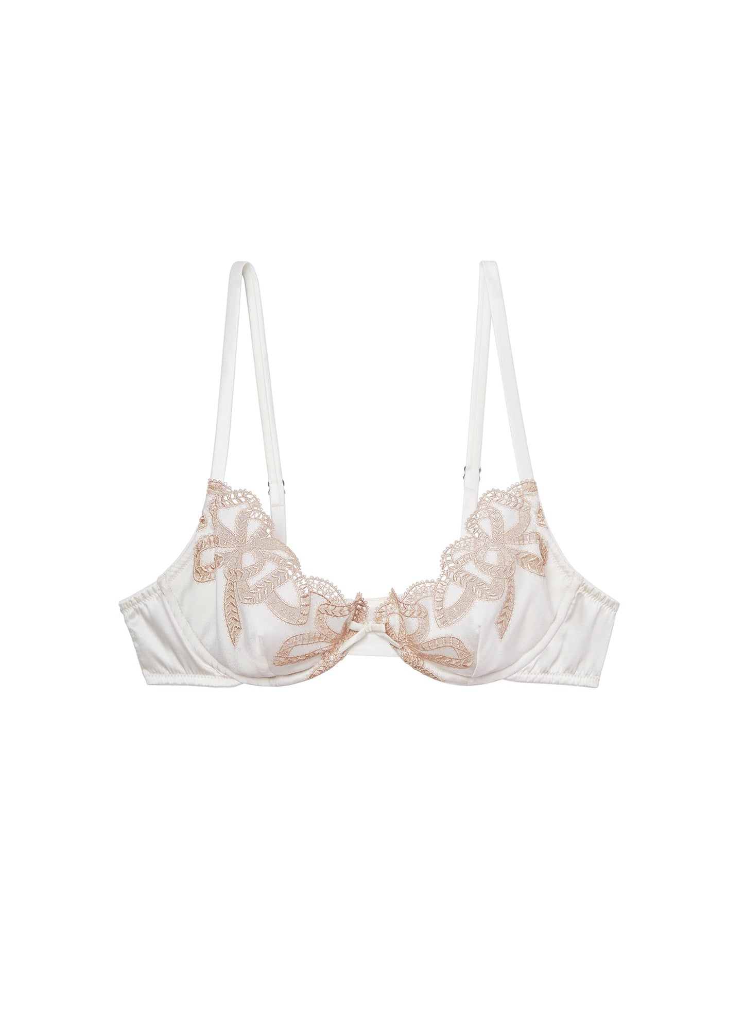 Bow Guipure Embroidery Bra