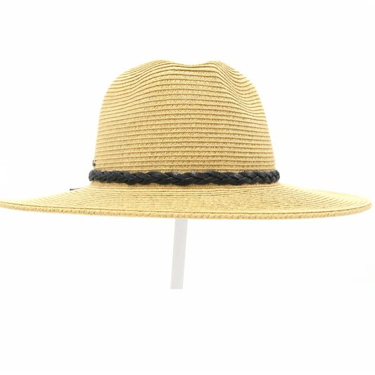 LF ACCESSORIES HATS Dark Natural CC Hat w/Braided Trim