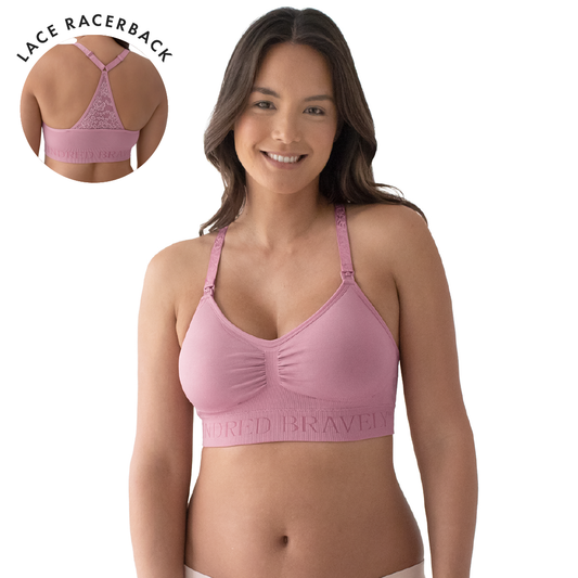 Sublime Lace Back Seamless Nursing Bra | Wireless Racerback