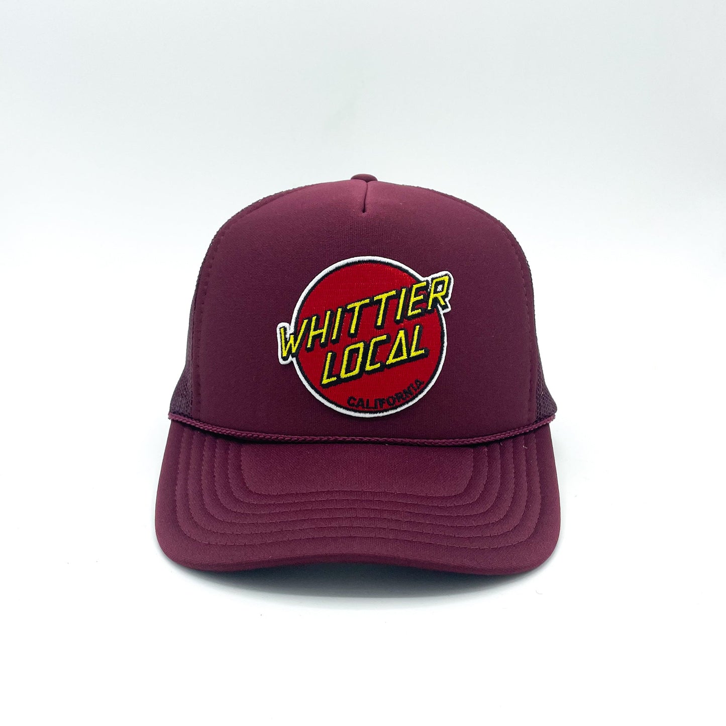 WHITTIER LOCAL Hats Maroon Whittier Local Santa Cruz - Foam Trucker Patch Hat