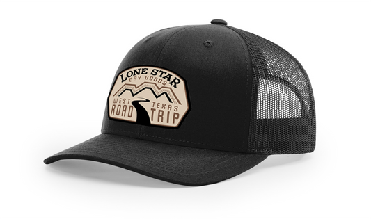 West Texas Road Trip Patch Hat- Black